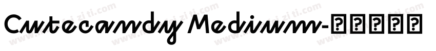 Cutecandy Medium字体转换